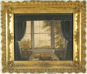 Greta Hall Çalışmasının Güney Penceresi, 1841 by Caroline Bowles