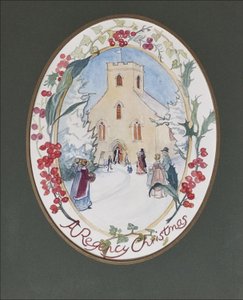 Regency Christmas, 2008 (kağıt üzerinde wc) by Caroline Hervey Bathurst