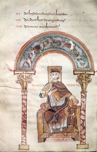 Ms CCII fol.91v Apollo Medicus, Etymologiae