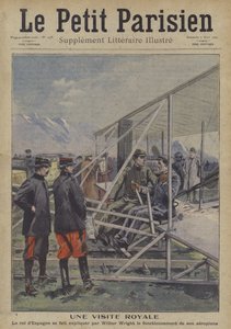 Wilbur Wright, uçağının işleyişini İspanya Kralı XIII. Alfonso