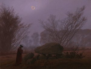 Alacakaranlıkta Bir Yürüyüş, 1830-1835 by Caspar David Friedrich