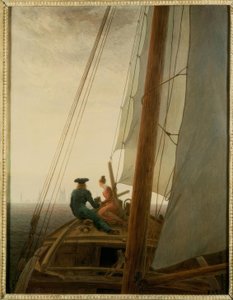 denizci üzerinde by Caspar David Friedrich