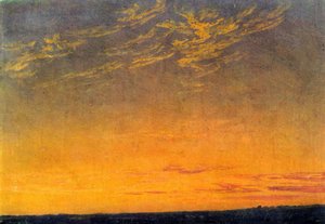 Bulutlarla Akşam, Caspar David Friedrich by Caspar David Friedrich