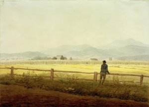 Figürlü dağ manzarası (Schmiedeberger Kamm) by Caspar David Friedrich