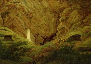 Kadim Kahramanların Mezarları, 1812 by Caspar David Friedrich