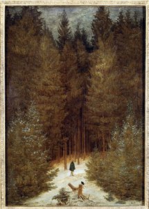 Ormandaki avcı by Caspar David Friedrich