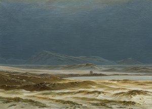 Baharda İskandinav manzarası. 1825 civarında by Caspar David Friedrich