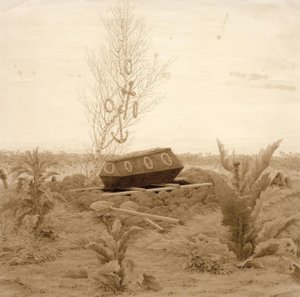 Taze bir mezarda tabut by Caspar David Friedrich