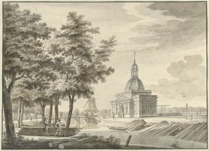 Yeni inşa edilen Muiderpoort'un görünümü, 1771