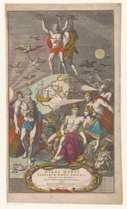 Atlas ve Herkül dragen sterrenhemel Başlık sayfası: Johann Baptist Homan, Yeni Bir Dünya Atlası by Caspar Luyken