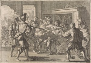 Miguel de Vasconcelos bir dolapta bulunur ve öfkeli Portekizliler tarafından öldürülür, 1640
