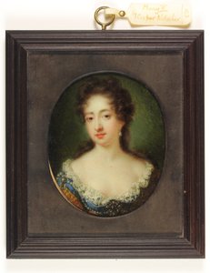 Mary II (parşömen üzerine suluboya) by Caspar Netscher