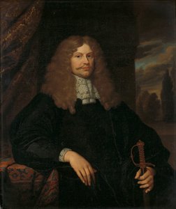 Cornelis Backer (1633-81), meclis üyesi, belediye meclisi üyesi ve Amsterdam milislerinin albayının portresi by Caspar Netscher