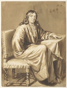 Cornelis de Man'in Portresi by Caspar Netscher
