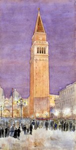Çan Kulesi, San Marco Meydanı, Venedik, 1912.