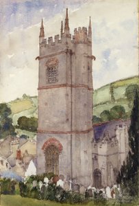 Kilise Kulesi, Marldon, 1924. by Cass Gilbert