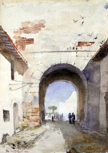 Porta San Paulo, Roma, 1880. by Cass Gilbert