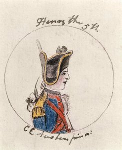 Henry V, c.1790 (kalem ve mürekkep ve kağıt üzerinde wc)