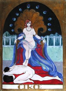 Circe, c.1900-20 (kağıt üzerine suluboya) by Castana Castana