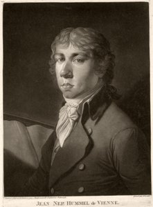 Johann Nepomuk Hummel (1778-1837) engraved by Wrenck  by Catharina Escherich