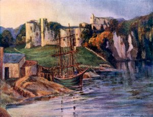 Chepstow Kalesi, Monmouthshire, Galler, 1924-1926. by Catharine Chamney