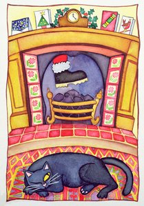 Noel Baba Bacadan Aşağı Geliyor by Cathy Baxter