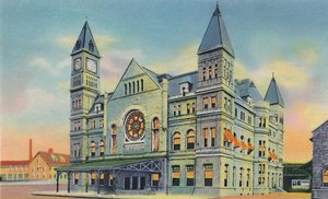 Union Station, 10. ve Broadway, 1942 by Caufield and Shook