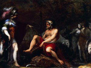 Çobanlar arasında Erminia, Cecco Bravo (1601-1661) olarak bilinen Francisco Montelatici tarafından, tuval üzerine yağlı boya