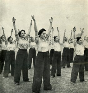 Acemi Deposunda Beden Eğitimi, c1943. by Cecil Beaton