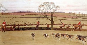 Av sahnesi, mürettebat Alicestone Suluboya, Cecil Aldin (1870-1935) 19. yüzyıl Özel Koleksiyon by Cecil Charles Windsor Aldin