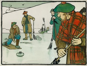 Eski İngiliz Sporları ve Oyunları: Curling by Cecil Charles Windsor Aldin