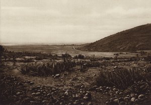 Meksika: San Isabel Tola ve Guadalupe arasındaki Tetzcoco Gölü yakınlarında (s/b fotoğraf)