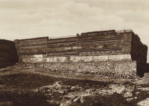 Meksika: Mitla Harabeleri, Oaxaca Eyaleti (s/b fotoğraf)