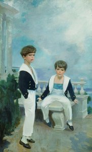 The Velie Boys (Craig Combes Velie ve John Deere Velie), 1913 dolayları (tuval üzerine yağlı boya)