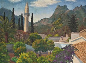 Cami, Kıbrıs ile Türk Köyü by Cedric Morris
