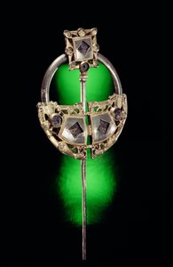 Halka şeklindeki broş, Ardagh Definesi, Reerasta, County Limerick, Viking Çağı (gümüş yaldızlı) by Celtic