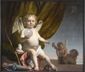Cam Küre Tutan Amor, 1650-1660
