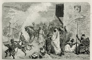Genç bir çocuk, sünnet töreninin dönüşünde, havaya ateş açan kalabalığın ortasında, çığlık atıp tekrar eğlenirken, C.Biseo