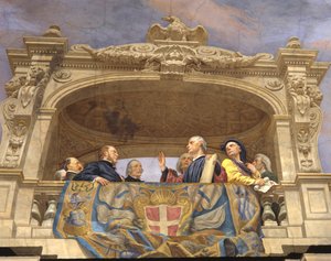 Macchiavelli, A. Gentili, Pier Capponi ve Cavour (3433390 detayı) by Cesare Mariani