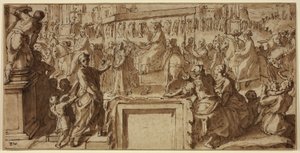 Saint Charles Borromeo Pavia Kasabasına Giriyor: Bir Duvar Dekorasyonu İçin Tasarım