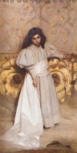 kızı Irene'nin portresi by Cesare Tallone