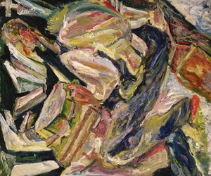 Oturan Adam, c.1920-29 (tuval üzerine yağlı boya) by Chaim Soutine