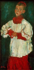 koro çocuğu by Chaim Soutine