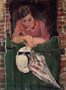 ŞEMSİYELİ KADIN - S XX - FRANSIZ ANLATIMCILIĞI by Chaim Soutine