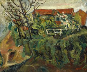 Manzaradaki Evler, 1918-1919 civarı. by Chaim Soutine