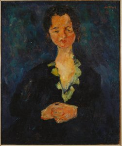 Mavi Arka Planlı Bir Kadın Portresi, 1927 by Chaim Soutine