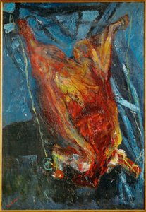 Kesilmiş öküz, c.1925 (tuval üzerine resim) by Chaim Soutine
