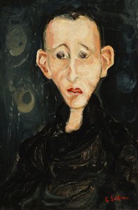 Karanlıktaki Genç Adam; Le Garcon en Noir, 1924 by Chaim Soutine
