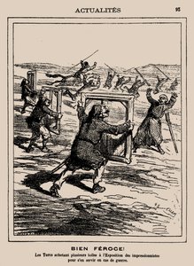 vahşi! Türkler İzlenimcilik Sergisinde birkaç eser satın alıyorlar..., 1877.
