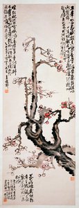 Kırmızı Erik Çiçekleri, 1905 by Changshuo Wu